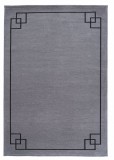 Cumpara ieftin Covor Premium Model DYWAN SOHO GRAY, Gri, Negru, Marime 160 x 230 cm, Tesatura Plata, Poliester, Bumbac, Antiderapant, Antialergic, Living, Dormitor,