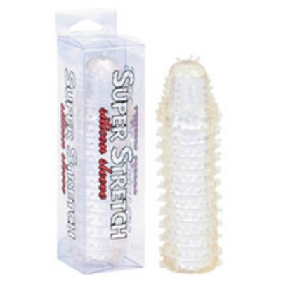 Extensie/Manson Penis Super Stretch, Transparent, 15 cm foto