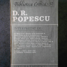 Biblioteca critica - D. R. Popescu