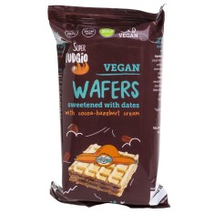 Napolitane cu cacao si alune de padure indulcite cu curmale, bio, 120g, Super Fudgio