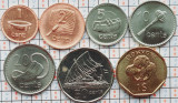 01B14 Fiji set 7 monede 1, 2, 5, 10, 20, 50 Cents, 1 Dollar 2000 - 2010 UNC, Australia si Oceania