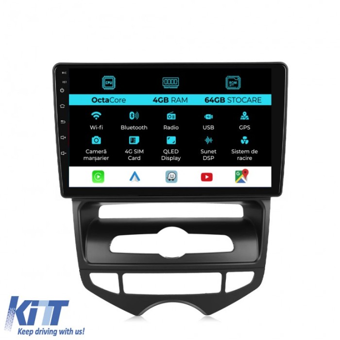 Navigatie Android Dedicata Hyundai IX20 (2010-2019), 9Inch, 4Gb Ram, 64Gb Stocare, Carplay Performance AutoTuning