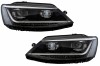 Faruri LED DRL VW Jetta Mk6 VI (2011-2017) Semnal Dinamic Secvential Xenon Matrix Design Performance AutoTuning, KITT