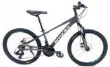 Bicicleta MTB 26&Prime; BR Tornado, cadru Aluminiu, 21 viteze, cu Shimano, Gri, 14