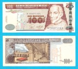 Guatemala (pick 114) 100 Quetzales 2007 aUNC+ serie: G 75557110 C