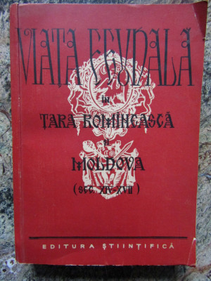 Viata feudala in Tara Romaneasca si Moldova- V. Costachel, P. P. Panaitescu foto