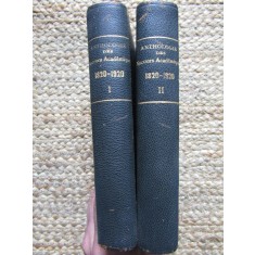 Anthologie de l&rsquo;Acad&eacute;mie Fran&ccedil;aise-Un si&egrave;cle de discours acad&eacute;miques 1820-1920 - 2 VOLUME Paul Gautier