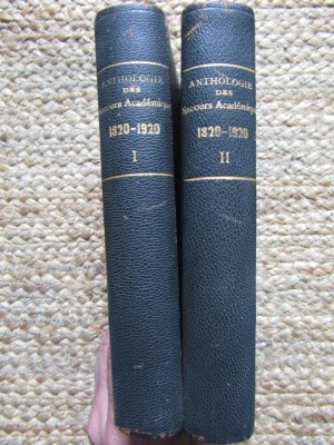 Anthologie de l&amp;rsquo;Acad&amp;eacute;mie Fran&amp;ccedil;aise-Un si&amp;egrave;cle de discours acad&amp;eacute;miques 1820-1920 - 2 VOLUME Paul Gautier foto