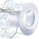 Banda dublu adeziva transparenta 3 m, reutilizabila, autoadeziva