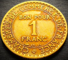 Moneda istorica (Bun pentru) 1 FRANC - FRANTA, anul 1923 * cod 4181