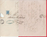 Italy 1874 Postal History Rare Cover + Content Verona to Lonigo D.502