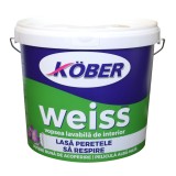 Vopsea lavabila interior, Kober Weiss, alba, 4 L