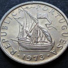 Moneda 10 ESCUDOS - PORTUGALIA, anul 1973 * cod 2680 = UNC