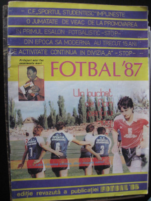 Revista Fotbal 1987 foto