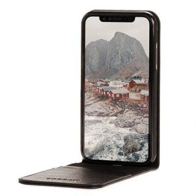 Husa Telefon Vertical Book iPhone X iPhone XS Black BeHello foto