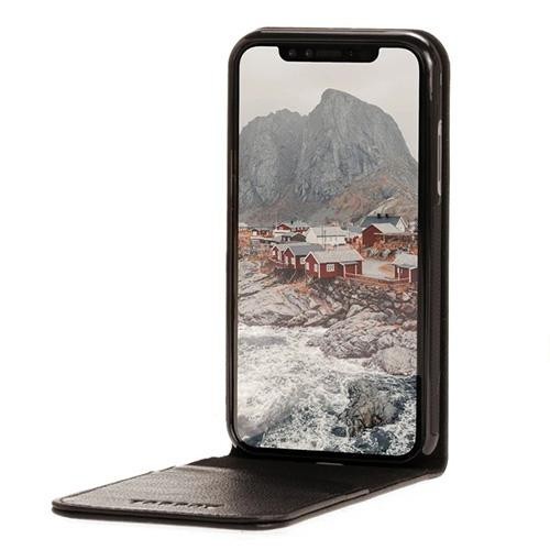 Husa Telefon Vertical Book iPhone X iPhone XS Black BeHello