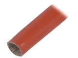 Manșon Electroizolant Fibră de Sticlă Cărămiziu 60-250&deg;C