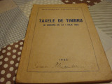 Taxele de timbru in vigoare de la 1 iulie 1955 - uzata