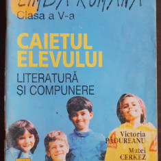 Limba Română. Caietul elevului. Gramatică și comunicare. Clasa a V-a - Pădureanu