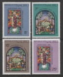Nauru 1975 - Crăciun, vitralii, serie neuzata
