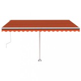 Cumpara ieftin Copertina autonoma retractabila automat oranj&amp;maro, 400x300 cm