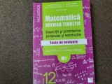 Petre Simion - Matematica. Breviar teoretic. Exercitii si probleme propuse XII A, 2016