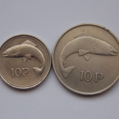 LOT 2 MONEDE 10 PENCE IRLANDA (1969,1993)