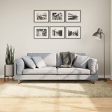 vidaXL Covor pufos cu fire &icirc;nalte, auriu modern, 140x200 cm