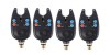 Set 4 senzori-avertizori pescutit, semnal sonor,negru cu baterii incluse, Diamant Alb