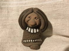 arta / design - Figurina trol din ceramica realizat manual model deosebit ! foto