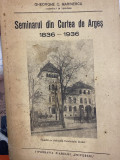 1940 Gheorghe C. Marinescu - Seminarul din Curtea de Arges 1836-1936 AUTOGRAF