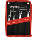 Yato YT-0143 - Set chei inelare duble decupate 8-17 mm 4 bucati