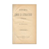 Ar. Densușianu, Istoria limbii și literaturii rom&acirc;ne, 1885, cu semnătură