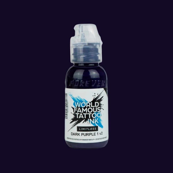 Tusuri Tatuaje - Culori WORLD FAMOUS 30 ml - Dark Purple 1