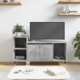 vidaXL Comodă TV, gri beton, 100x35x55 cm, lemn prelucrat