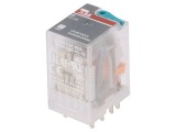 Releu electromagnetic 4PDT cu bobină de 12VDC - 6A