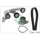 Schaeffler INA Pompa apa + Set curea transmisie cu caneluri