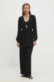 Answear Lab compleu femei, culoarea negru