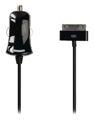 Incarcator auto 12-16V - iPhone cu 30pini 1m negru Valueline foto