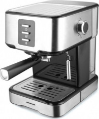 Espressor manual Heinner, 850W, 15bar, rezervor deta?abil 1.5L, filtru dublu din inox, negru/Inox foto