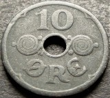 Cumpara ieftin Moneda istorica 10 ORE - DANEMARCA, anul 1942 * cod 1128 = OCUPATIE NAZISTA, Europa, Zinc