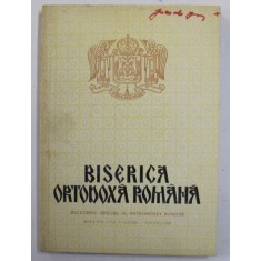BISERICA ORTODOXA ROMANA - BULETINUL OFICIAL AL PATRIARHIEI ROMANE , ANUL CVI - NR. 7-8 , IULIE - AUGUST , 1988