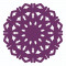 Sticker decorativ, Mandala, Mov, 60 cm, 7221ST-1