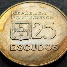 Moneda 25 ESCUDOS - PORTUGALIA, anul 1985 *cod 1290 = patina frumoasa