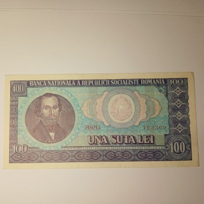 Di.117. Bancnota 100 lei 1966 necirculata foto