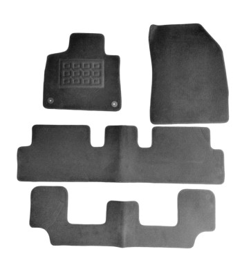 Covorase mocheta Citroen C4 Picasso 7 Locuri, C4 Grand Spacetourer 2013-&amp;amp;gt; Prezent, Negre, set de 4 bucati foto