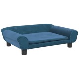Cumpara ieftin Canapea pentru copii, albastru, 70x45x26 cm, catifea