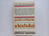PENTRU O TEORIE A TEXTULUI