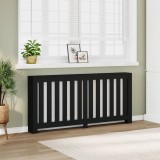 VidaXL Mască pentru calorifer, negru, 175x20x82 cm, lemn prelucrat 852754