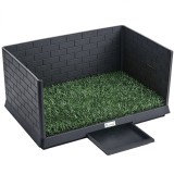 PawHut Toaletă pentru c&acirc;ini cu tavă detașabilă, 75 x 51 x 36,5 cm | Aosom Romania